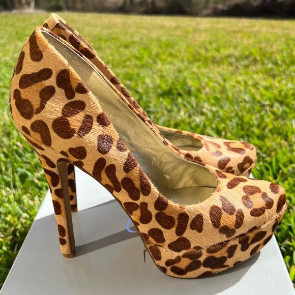 Jessica Simpson pony hair Wale heels - Picture 5 of 11